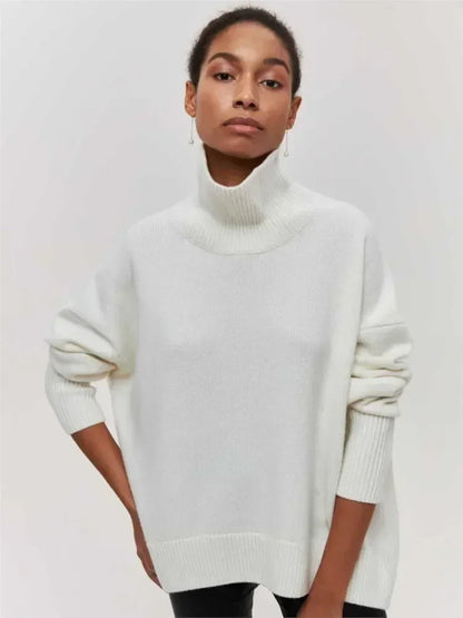 Pullover mit hohem Kragen