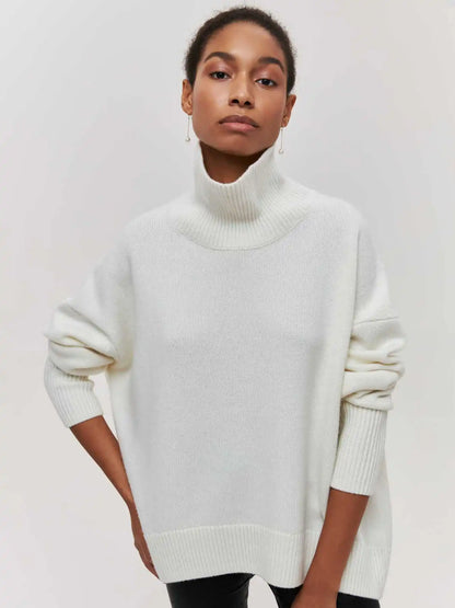 Pullover mit hohem Kragen