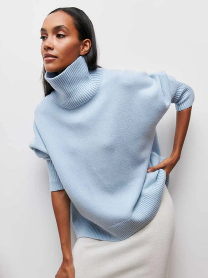 Pullover mit hohem Kragen