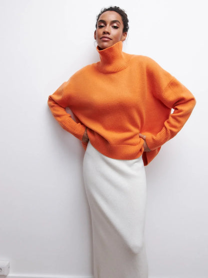 Pullover mit hohem Kragen