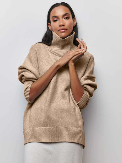 Pullover mit hohem Kragen