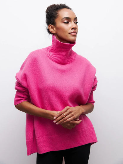 Pullover mit hohem Kragen