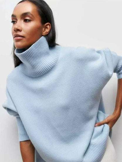 Pullover mit hohem Kragen