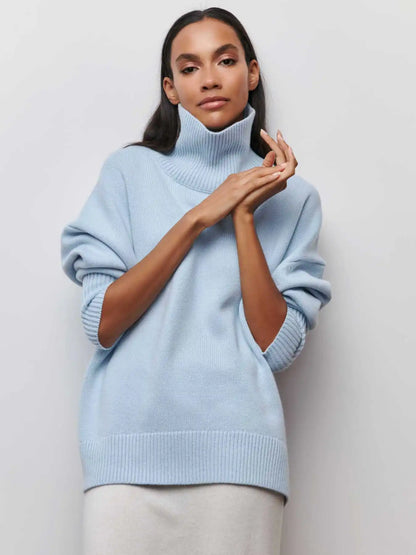 Pullover mit hohem Kragen