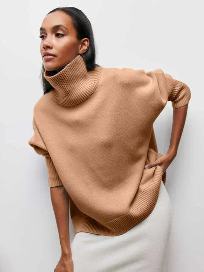 Pullover mit hohem Kragen