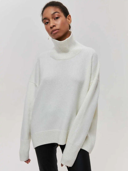Pullover mit hohem Kragen