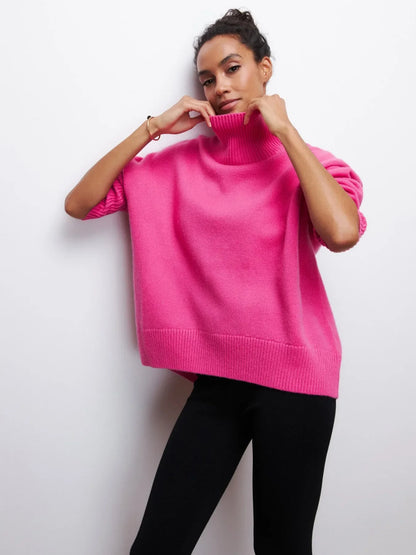 Pullover mit hohem Kragen