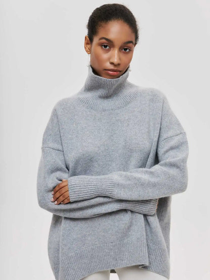 Pullover mit hohem Kragen