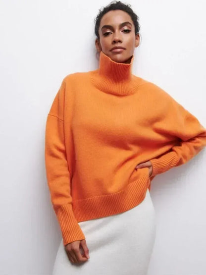 Pullover mit hohem Kragen