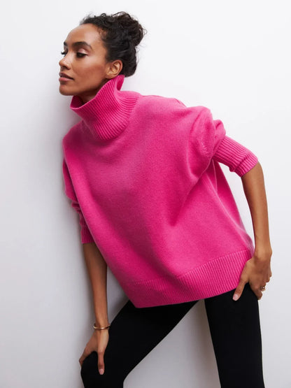 Pullover mit hohem Kragen