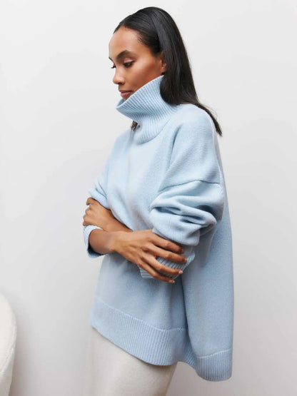 Pullover mit hohem Kragen