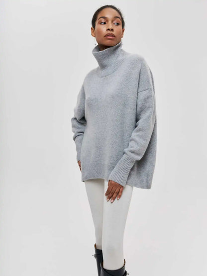 Pullover mit hohem Kragen