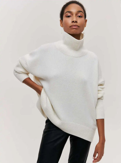 Pullover mit hohem Kragen