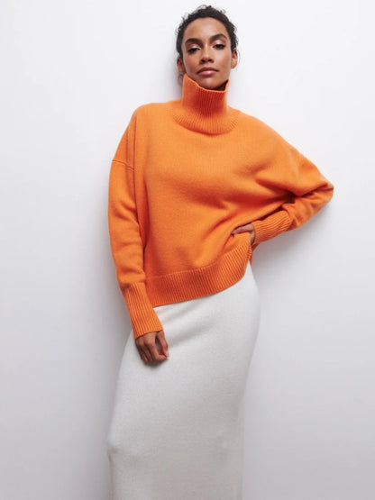 Pullover mit hohem Kragen